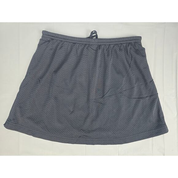 Sold Vintage Nike Women's Skirt Mesh Golf Tennis Black Size XL Front Pockets - Picture 2 of 10